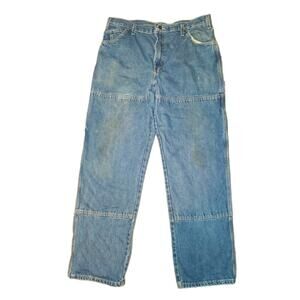 Dickies Relaxed-Fit Straight-Leg Carpenter Jeans Men’s Size 38 X 34 Blue AS-IS